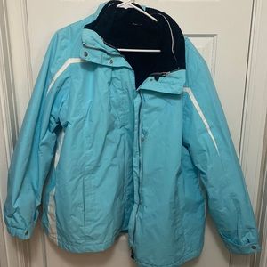 Aqua winter jacket zip out liner for spring coat